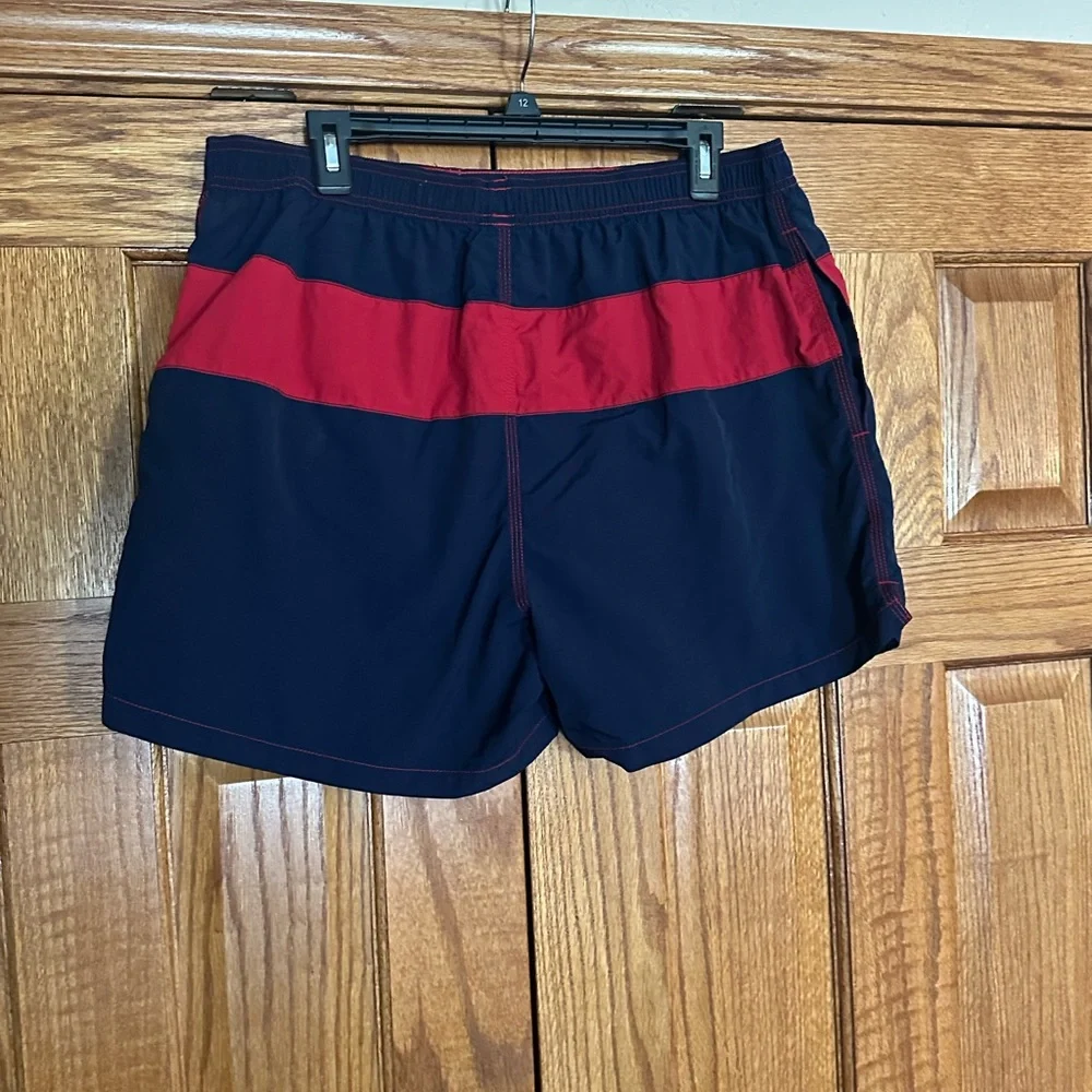 Jockey Men's Swim Trunks - Dark Blue and Red